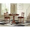 International Concepts 36 in. Round Counter Height Extension Dining Table w/12 in. Leaf and 2 Emily Counter Height Stools K581-36RXT-S6172-2 - alternate 1